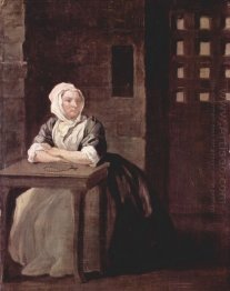 Portrait Of Sarah Macholm In Prison 1733