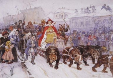 Big Masquerade 1772 Auf den Straßen von Moskau mit dem Beteili