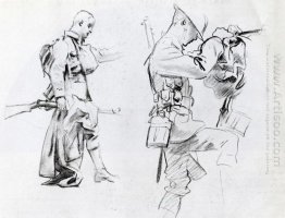 Two Studies For Soldiers Of Gassed