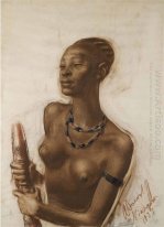 Retrato de mujer mangbetu