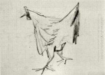 Sketch Of A Hen 1890