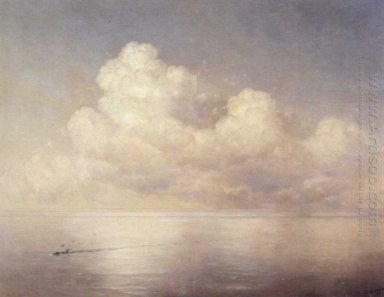 Nuages ​​au dessus d\'un calme Mer 1889