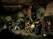 Peasants Dancing in a Tavern