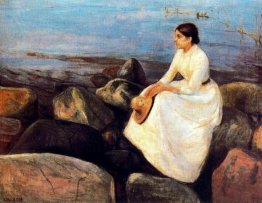 Summer Night Inger On The Shore 1889