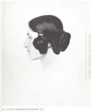 Portret van Lyudmila Chirikova 1922