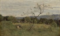 Paysage avec Paysanne 1861