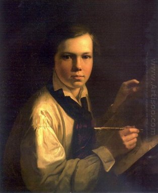 Portret van de kunstenaar S Zoon Ezel 1820