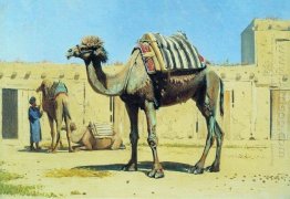 Camel In The Courtyard Caravanserai 1870