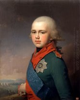 Retrato do duque grande Konstantin Pavlovich 1795