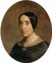 Een Portret van Amelina Dufaud 1850