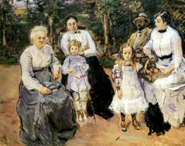 Slevogt family in the garden of Godramstein