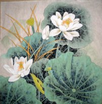 Lotus Chinees schilderij