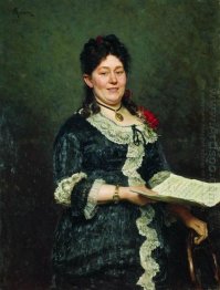 Portrait Of The Singer Alexandra Molas 1883