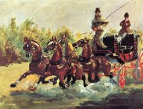 Conte Alphonse De Toulouse Lautrec Driving A Four Horse Hitch 18