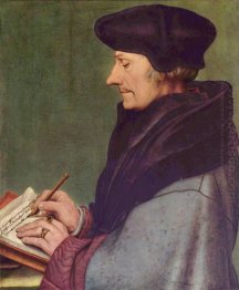 Portrait Of Erasmus Of Rotterdam Writing 1523