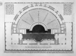 Ground Plan Of The First Precinzione The Theater The Orchestra W