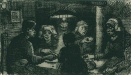 Five Persons At A Meal 1885