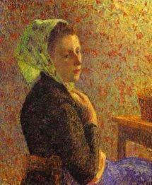 woman wearing a green headscarf 1893