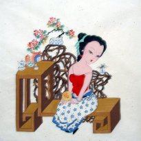 Beautiful lady - Chinese Painting