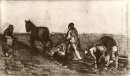 Ploughman e três mulheres 1883