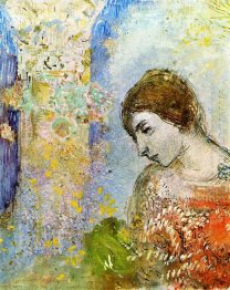 Woman With Pillar Of Flowers 1903