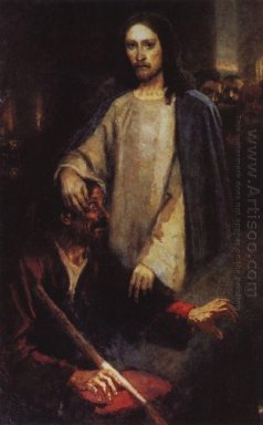 Guarigione L\' uomo nato cieco da Gesù Cristo 1888