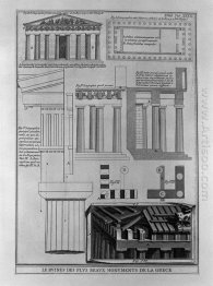 Plan Elevation And Details Of Doric Temples In Greece From Le Ro