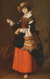 Saint Margaret Dressed As A Shepherdess