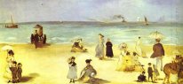 beach at boulogne 1869