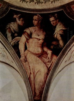 Retrato de Nicolosa Bacci y la mujer noble de Arezzo