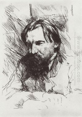 Porträt des Künstlers Graveur V V-Mate 1899
