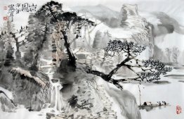 A farmhouse - Chinese painting