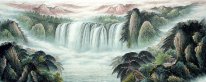 Mountain and waterfall - Chinese Painting