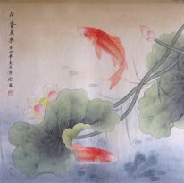 Fish&Lotus - Chinese Painting