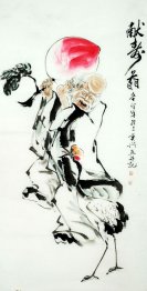 Levensverwachting god - Chinees schilderij Levensverwachting god - Chinees schilderij