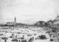 padua the prato della valle with santa giustinia and the church