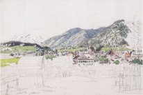 View Of Ischl 1830