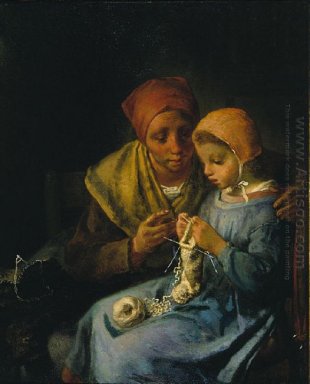 La lezione Knitting 1869