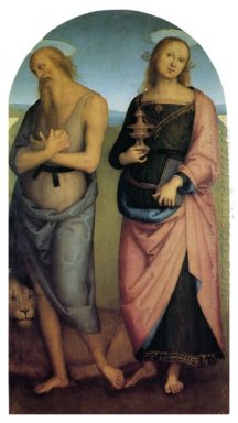 Pala Di Sant Agostino St Jerome och Santa Maria Magdalena 1523