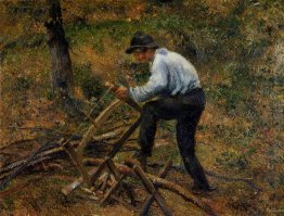 pere melon sawing wood pontoise 1879