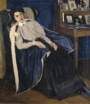 Portrait Of O M Nesterova The Artist S Daughter 1905