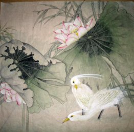 Lotus&Birds - Chinese Painting