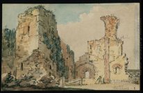 Le rovine del Castello di Middleham, Yorkshire