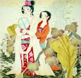 Mooie Dame - Chinees schilderij Mooie Dame - Chinees schilderij