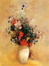 Flowers In A Blue Vase