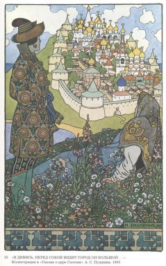 Illustrazione Per Alexander Pushkin S Fairytale Of The Tsar Salt