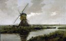 Landschap met molen