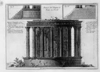 Side Of The Temple Of Vesta Di Tivoli