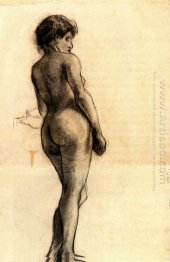 Standing Female Nude Seen From The Back