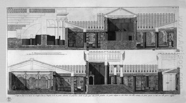 Planlösning Of The Great Temple of Isis Dess Atrium Dess Triclin